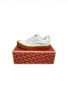 Vans Knu Skool Blanc De Blanc White Gum Men 9.5 Chunky 90s Skate Shoes New Box